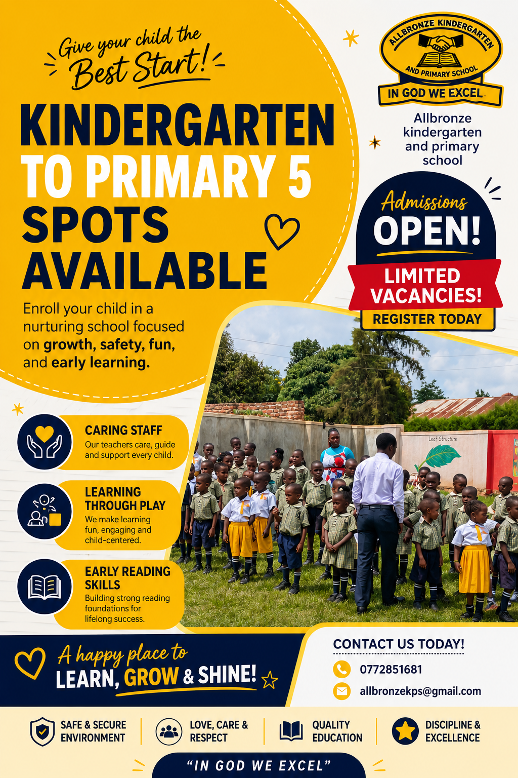 Admission still open
